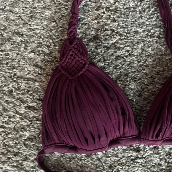 PQ swim Mila bathing suit set in Sangria small top and medium bottom NWT - Picture 6 of 14